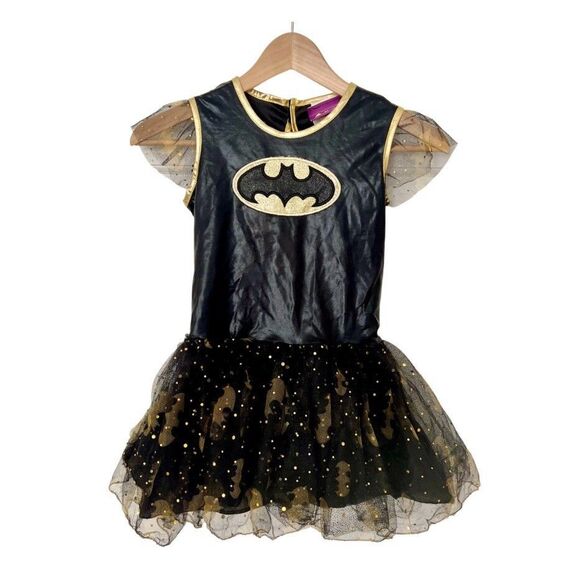 Rubies Batman Batgirl Costume Tutu Dress Sparkles Girls Size M - No Cape - Picture 1 of 9
